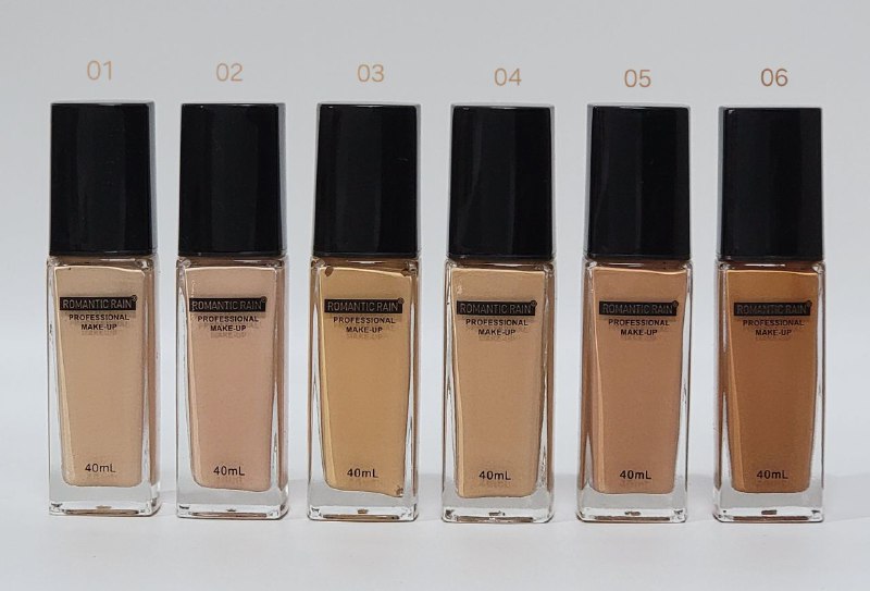 BASE LIQUIDA PARA TODO TIPO DE PIEL LARGA DURACION DE 24H RESISTENTE AL AGUA ROMANTIC RAIN 40ML (DUPE MAYBELLINE)