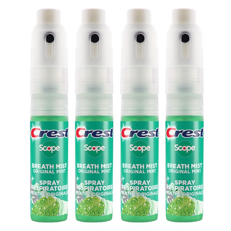 SPRAY BUCAL DE MENTA PARA EL ALIENTO PAQUETE DE 4 CREST