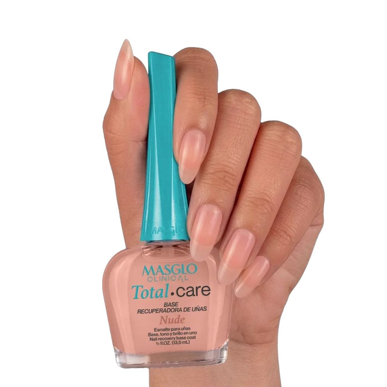 ESMALTE PARA UÑAS NUDE RECUPERADORA COMPLEJO MULTIVITAMÍNICO ENRIQUECIDA CON MICROESFERAS MASGLO CLINICAL 13.5ML