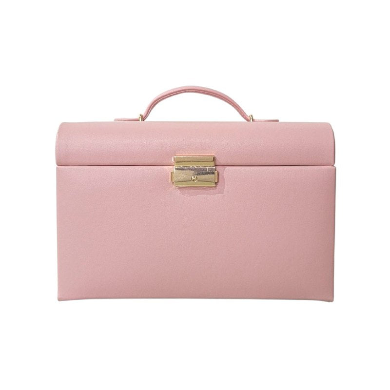ORGANIZADOR JOYERO ELEGANTE, MAXIMINA EL ESPACIO Y MANTIENE TUS JOYAS ORDENADAS COLOR ROSADO 22CMX12CM