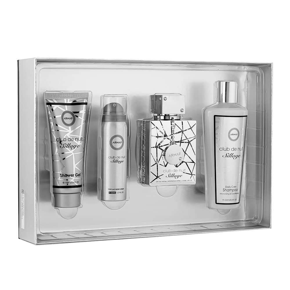 SET CLUB DE NUIT SILLAGE EDP 105ML GEL DE DUCHA 100ML SPRAY CORPORAL 50ML SHAMPOO 250ML (U)