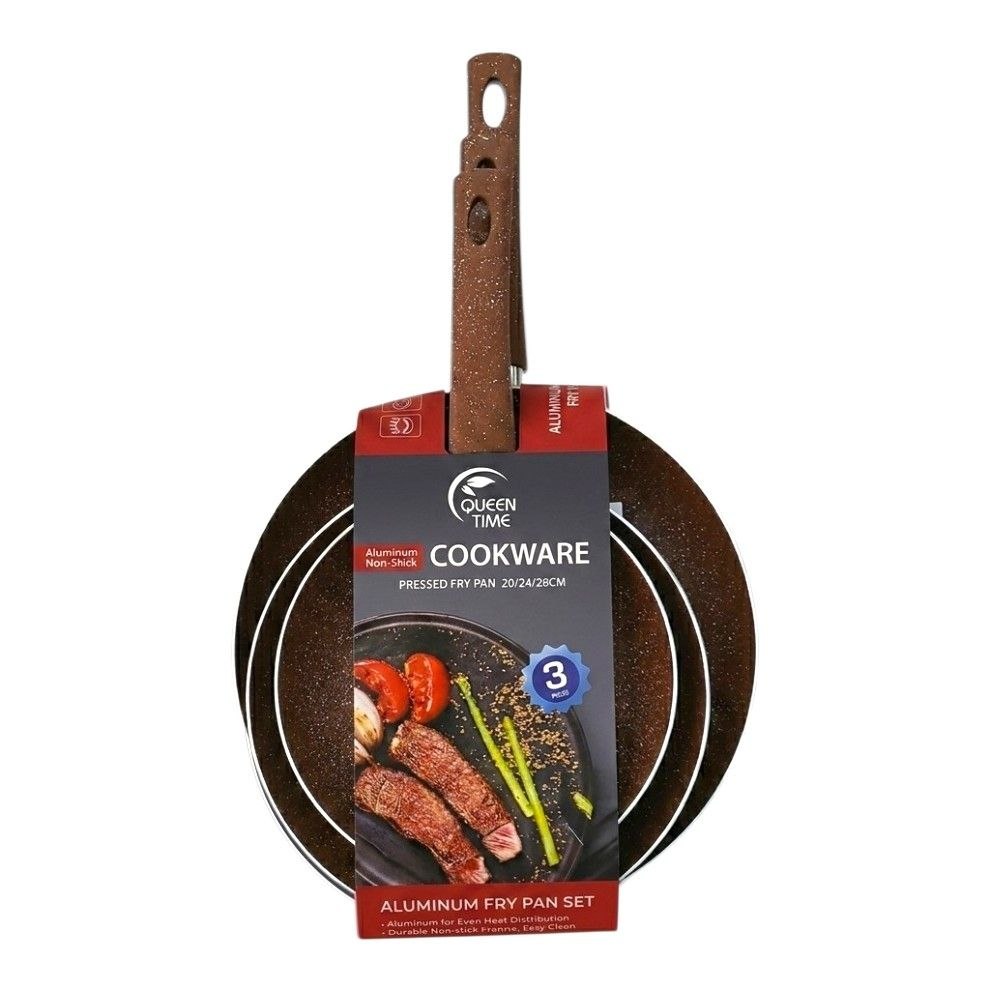 SET DE SARTENES DE ALUMINIO ANTIADHERENTES 3PCS EXCALIBUR