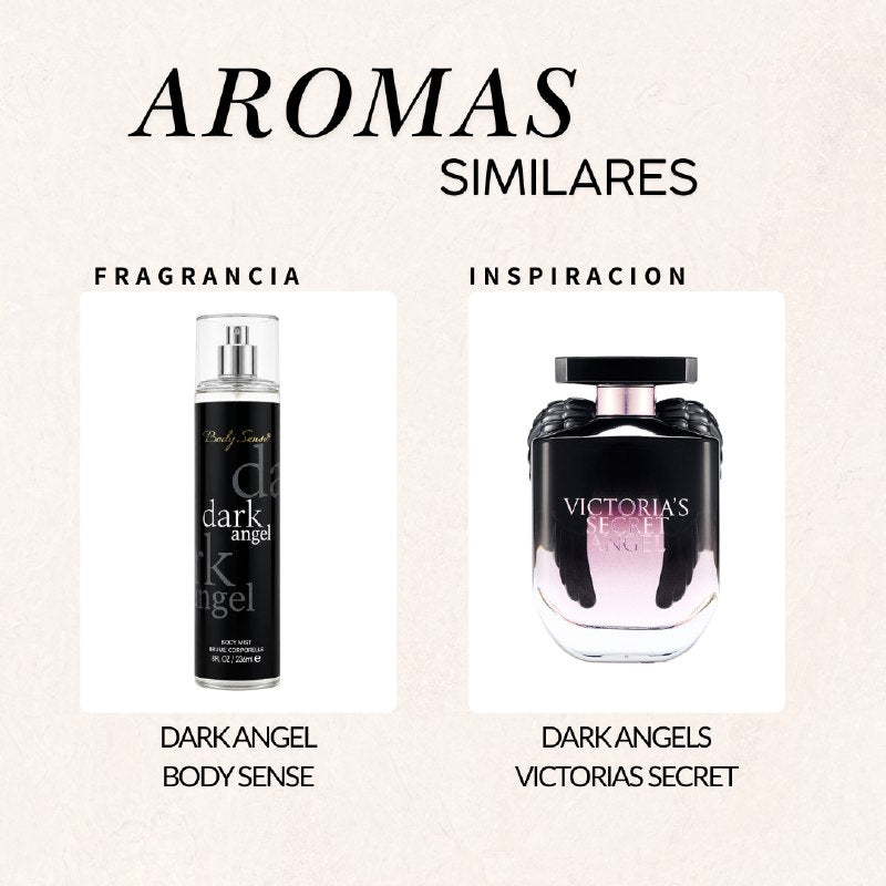 SPLASH BODY SENSE DARK ANGEL 236ML (M) (AROMA SIMILAR VICTORIAS SECRET DARK ANGEL)