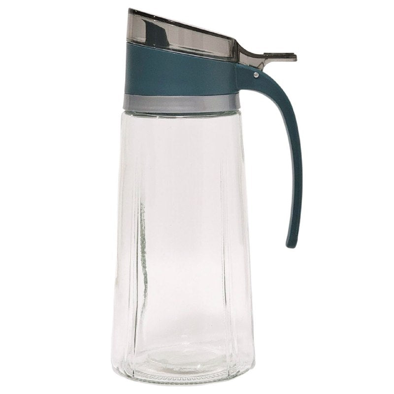 BOTELLA DISPENSADORA DE ACEITE DE VIDRIO CON TAPA Y BOQUILLA SANQIANCHI 628ML