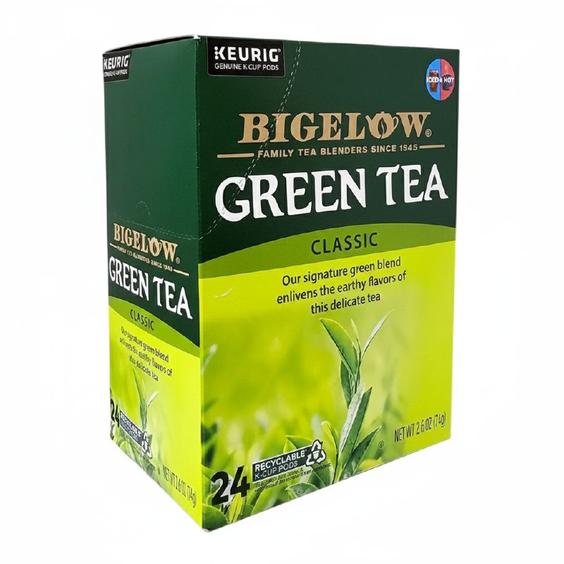 TE VERDE CLASICO CON CAFEINA RELAJANTE EN CAPSULAS BIGELOW 24UND