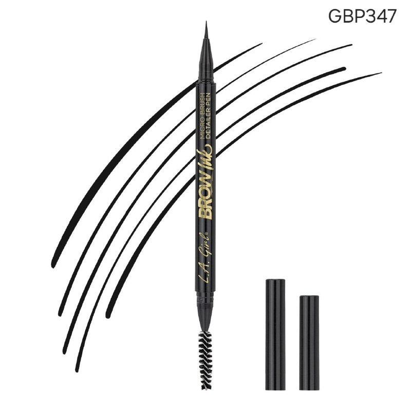 LAPIZ DELINEADOR DE CEJAS CON EFECTO PELO A PELO TONO GBP347 SOFT BLACK LA GIRL 0.45ML