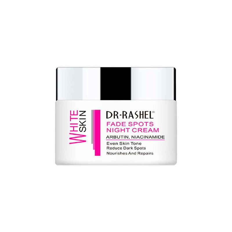 CREMA FACIAL DE NOCHE BLANQUEADORA NUTRE Y REPARA CON ARBUTIN Y NIACINAMIDA DR RASHEL 50G