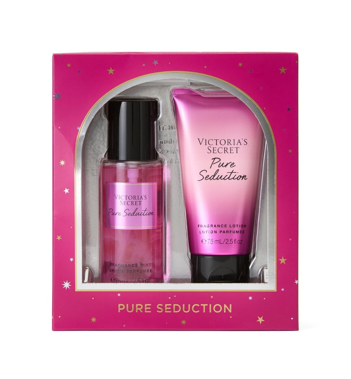 SET DE VICTORIAS SECRET PURE SEDUCTION SPLASH Y CREMA 75MLX2