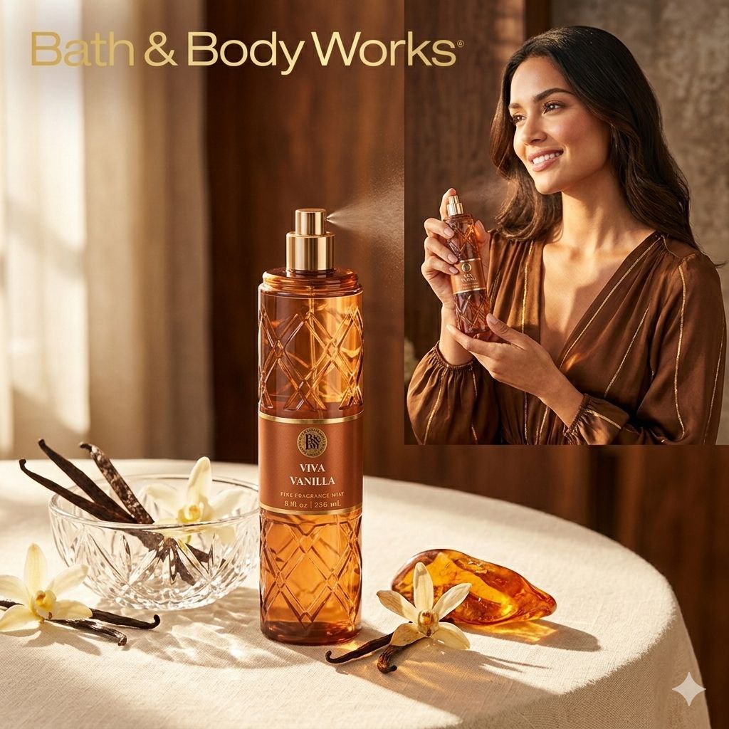 BATH & BODY WORKS SPLASH VIVA VANILLA 236ML (M)