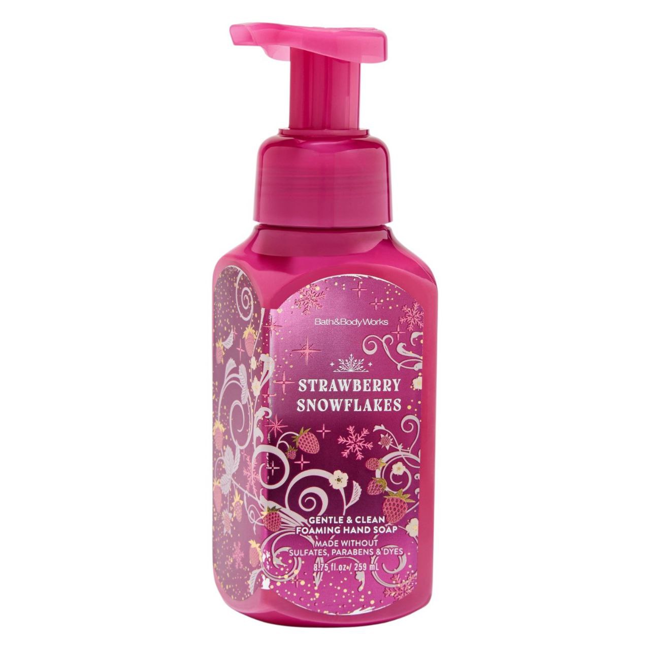 BATH & BODY WORKS JABON DE MANOS STRAWBERRY SNOWFLAKES MINT 236ML