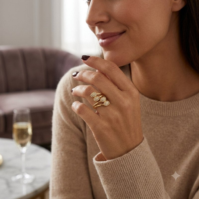 ANILLO DE ENCHAPE PARA DAMA AJUSTABLE