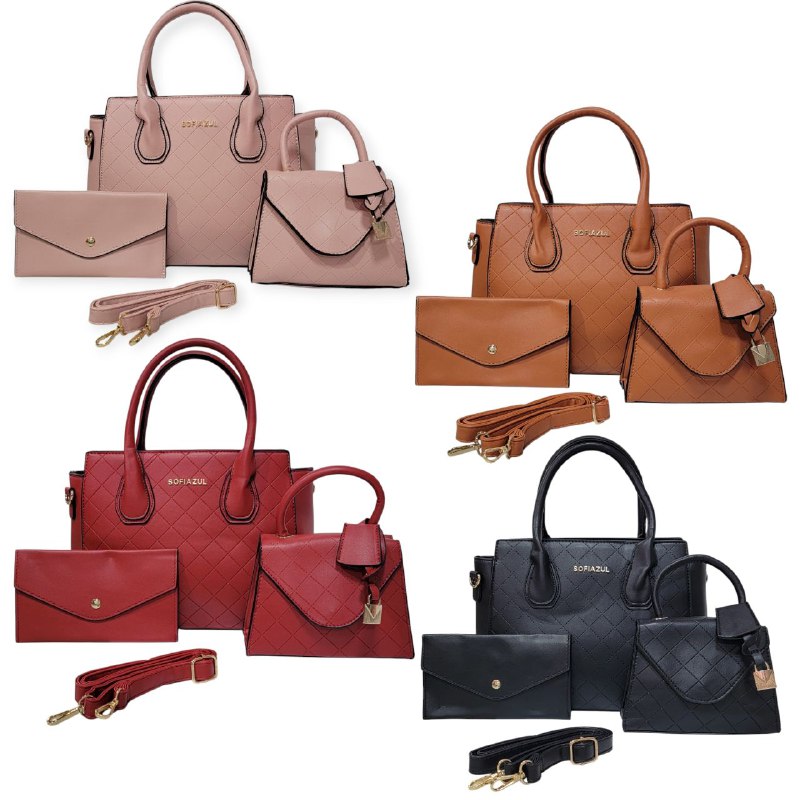 CARTERA ECONÓMICA SET DE 3 PIEZAS SOFIAZUL