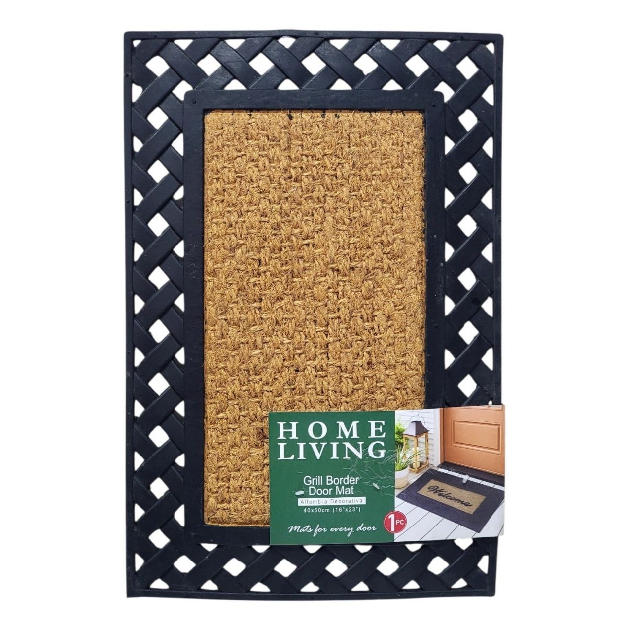 ALFOMBRA DECORATIVA PARA ENTRADA ATRAPAR LA SUCIEDAD Y LA HUMEDAD DEL CALZADO PARA MANTENER LOS SUELOS LIMPIOS HOME LIVING 40X60CM