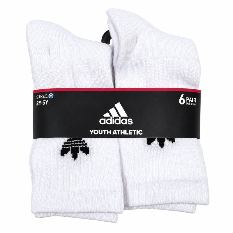 CALCETA TOBILLERA ADIDAS ORIGINAL PARA NIÑOS 6 PARES TALLA: 2Y-5Y