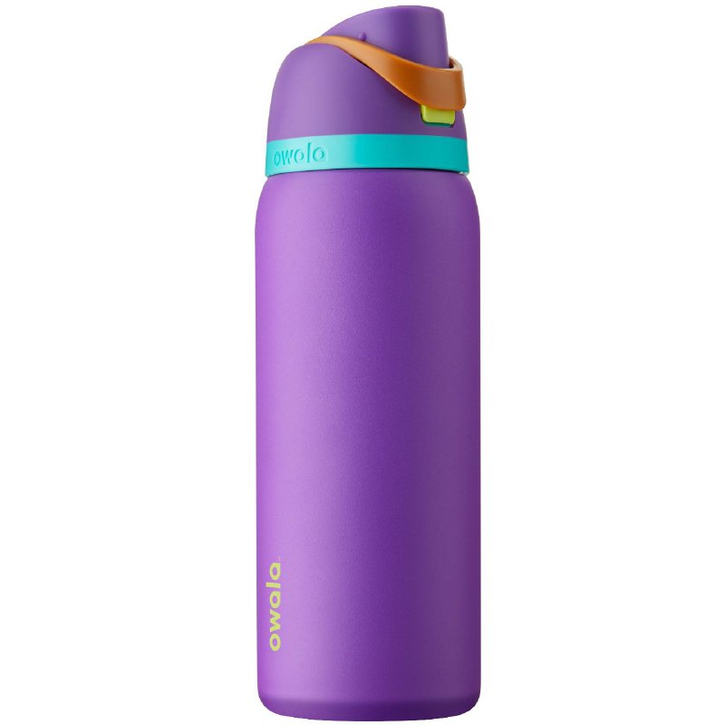 BOTE ORIGINAL TERMICO BOTELLA DE AGUA, AISLAMIENTO Y PAJILLA INCORPORADA, FACIL DE LIMPIAR, RESISTENTE A MANCHAS Y OLORES, 24H FRIO, 2 FORMAS DE BEBER OWALA 32OZ