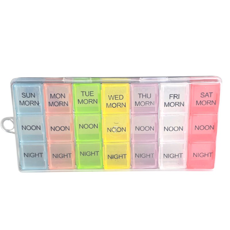 ORGANIZADOR DE PASTILLAS SEMANAL CON CARCASA PROTECTORA PARA LA PORTABILIDAD PREMIER PLUS