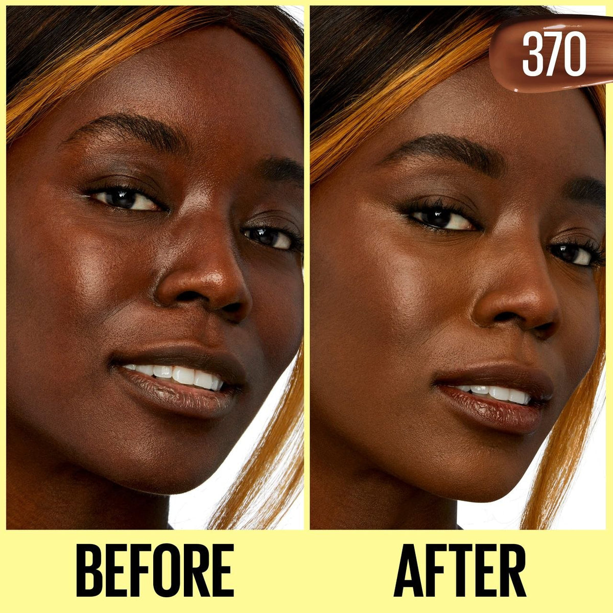 BASE DE MAQUILLAJE EN CREMA HIDRATANTE CON COLOR TONO 370 MAYBELLINE 30ML