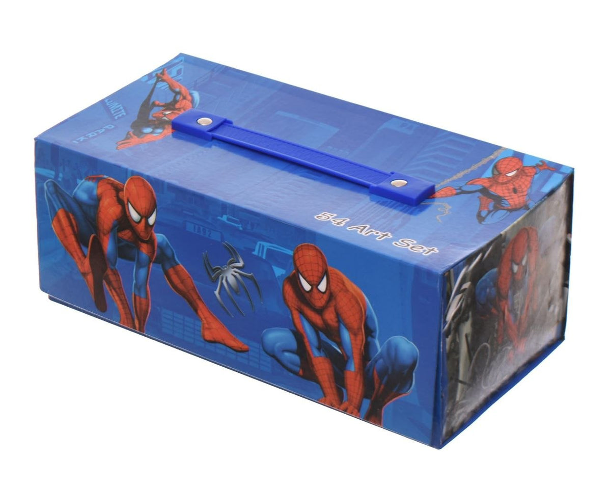 ESTUCHE DE ARTE INFANTIL CON DISEÑO DE SPIDER MAN 54PCS