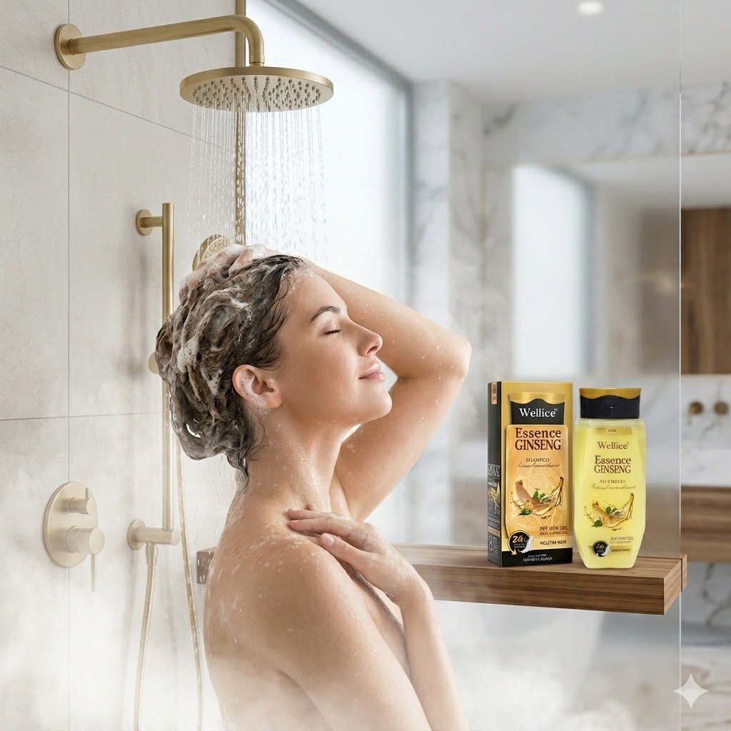 SHAMPOO FORTALECEDOR ANTICAIDA CON ESENCIA DE GINSENG WELLICE 400G