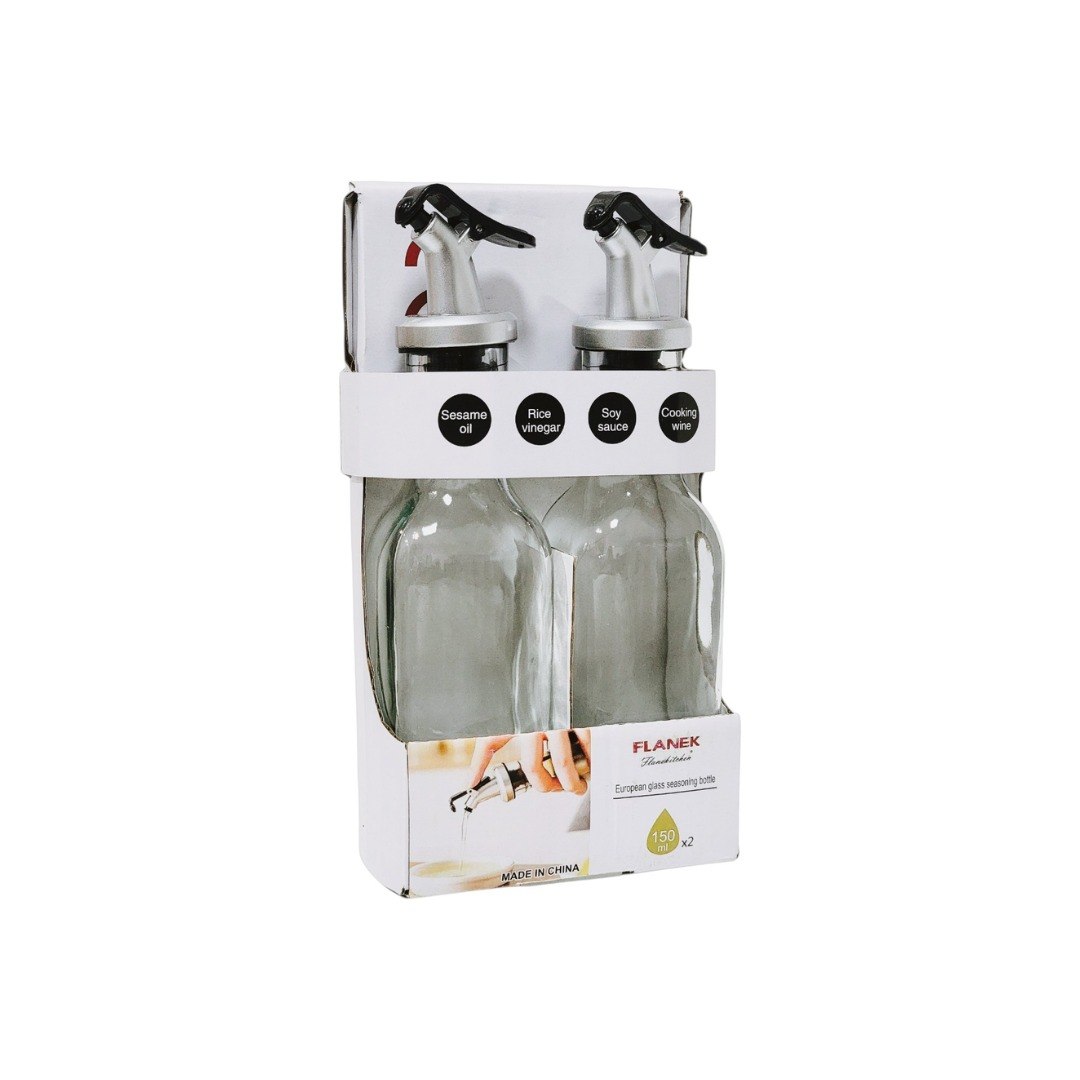 BOTELLAS DISPENSADORAS DE ACEITE Y VINAGRA DE PRECISION FLANEK 150ML