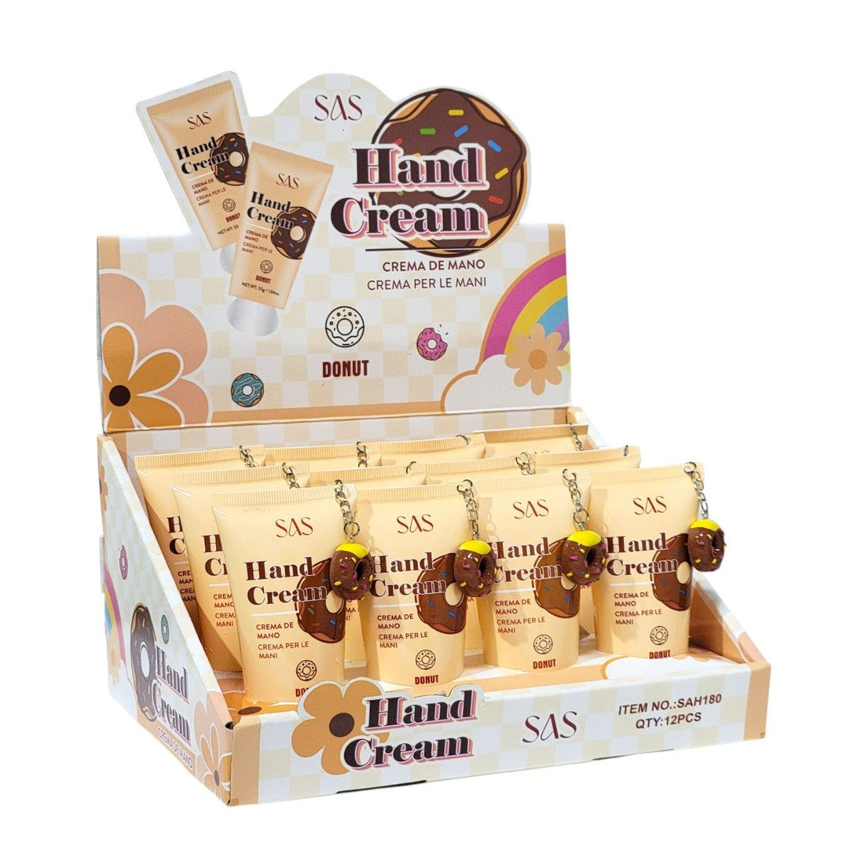 CREMA PARA MANOS HIDRANTANTE CON AROMA A DONA SAS 50G