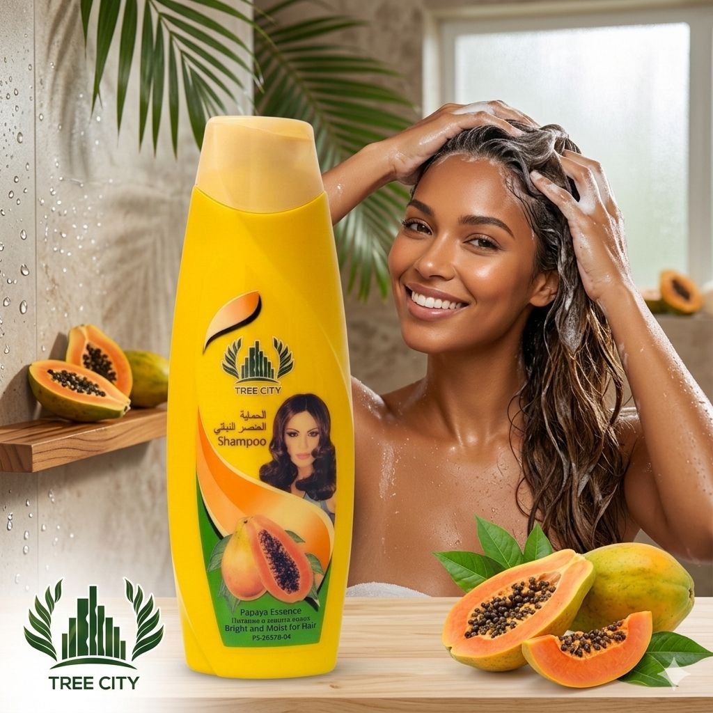 SHAMPOO HIDRATANTE CON ESENCIA DE PAPAYA TREE CITY 400ML
