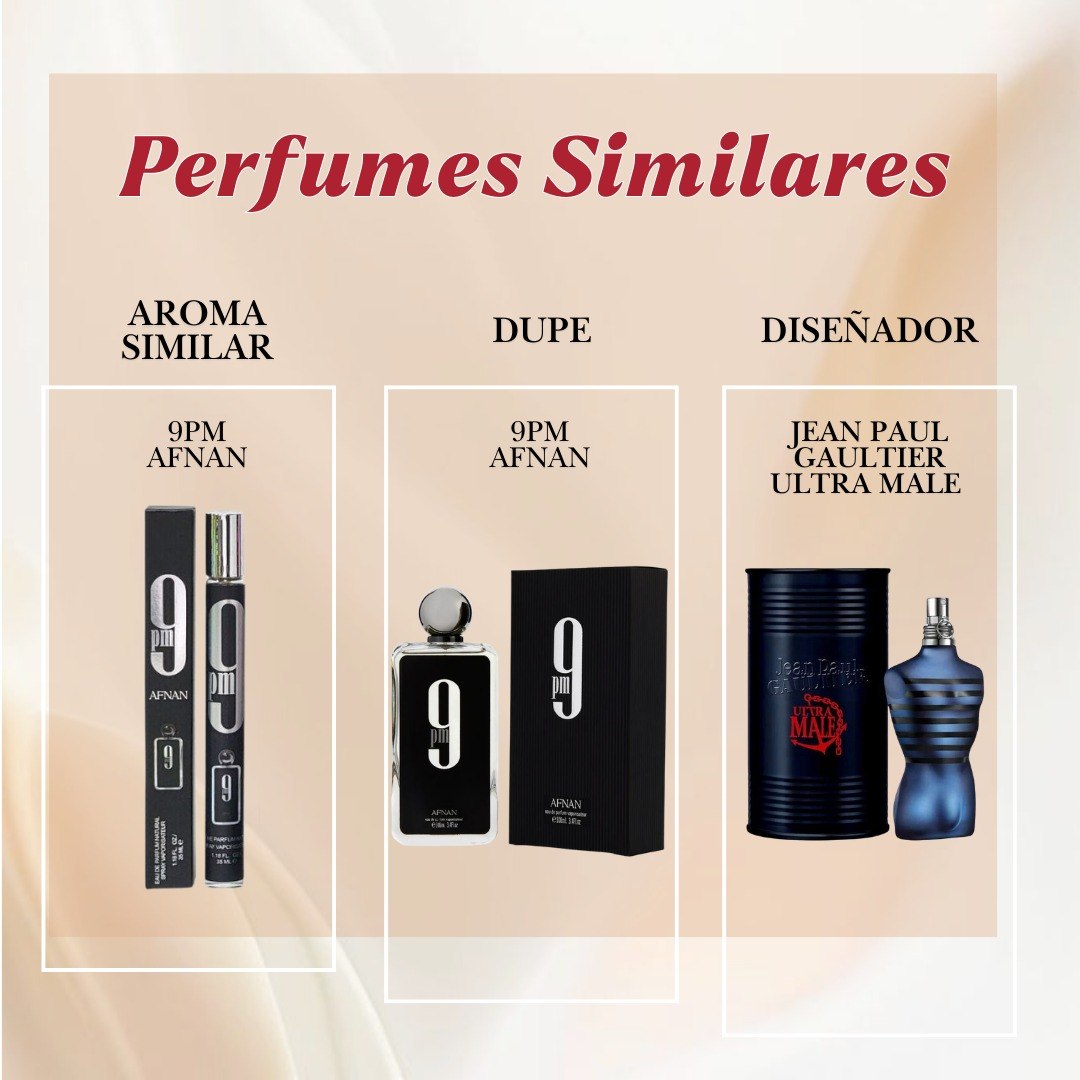 PERFUME EN TUBO 9PM AFNAN EDP 35ML (H) (AROMA INSPIRADO EN AFNAN 9PM)