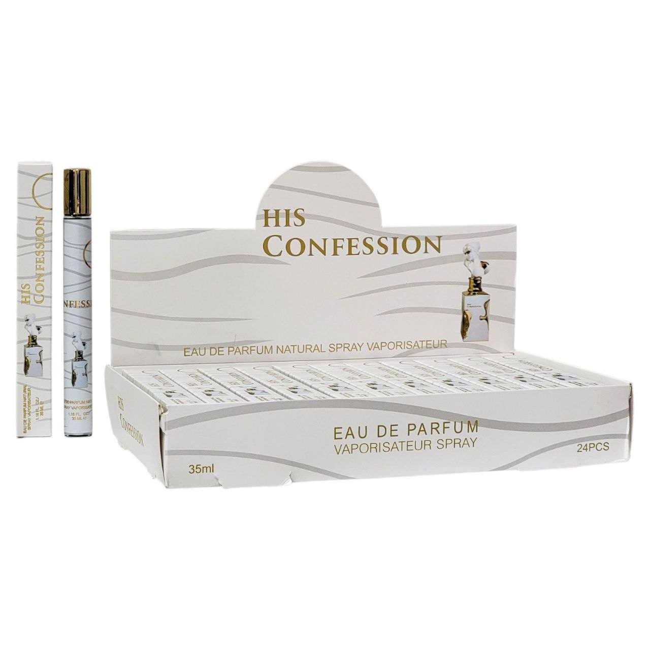 PERFUME EN TUBO HIS CONFESSION EDP 35ML (M) (AROMA INSPIRADO EN LATTAFA HER CONFESSION)