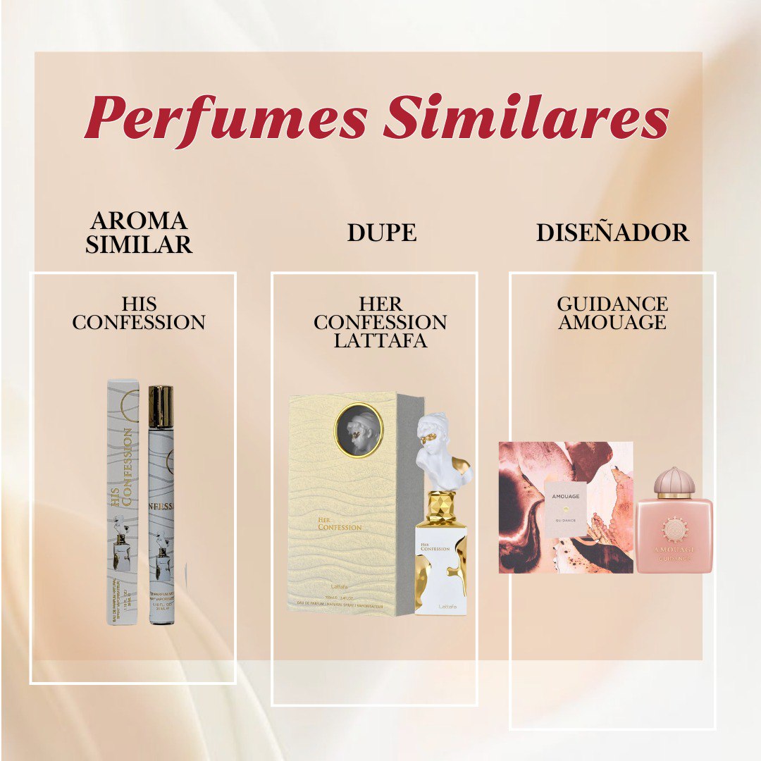 PERFUME EN TUBO HIS CONFESSION EDP 35ML (M) (AROMA INSPIRADO EN LATTAFA HER CONFESSION)