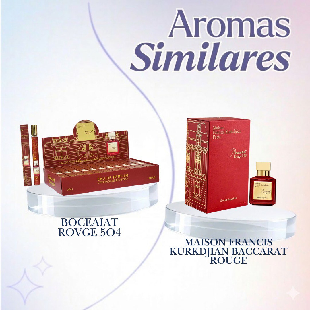 PERFUME EN TUBO BOCEAIAT ROVGE 5O4 EDP 35ML (U) (AROMA INSPIRADO EN MAISON FRANCIS KURKDJIAN BACCARAT ROUGE)