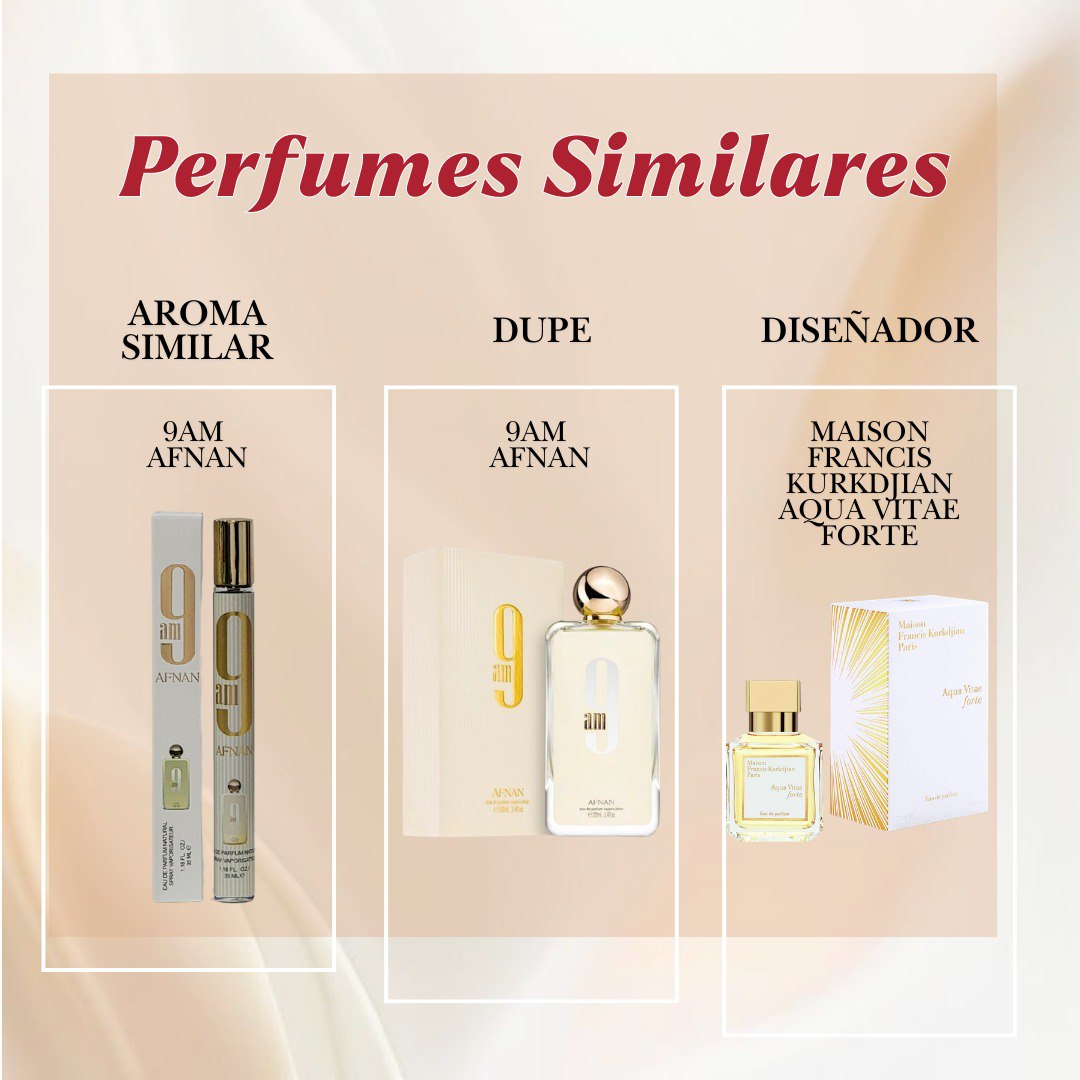 PERFUME EN TUBO 9AM AFNAN EDP 35ML (H) (AROMA INSPIRADO EN AFNAN 9AM)