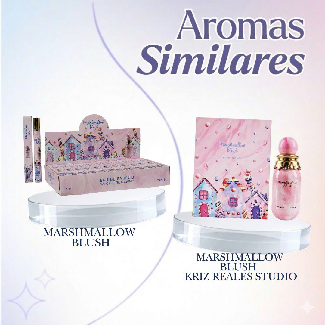 PERFUME EN TUBO MARSHMALLOW BLUSH EDP 35ML (M) (AROMA INSPIRADO EN KRIZ REALES STUDIO MARSHMALLOW BLUSH)