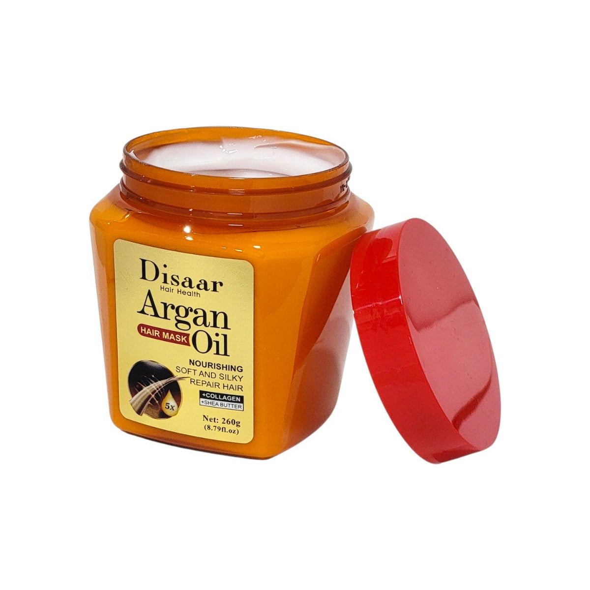 MASCARILLA PARA EL CABELLO INTENSIVA PARA CABELLO PROCESADO CON ACEITE DE ARGAN Y COLAGENO DISAAR 260G
