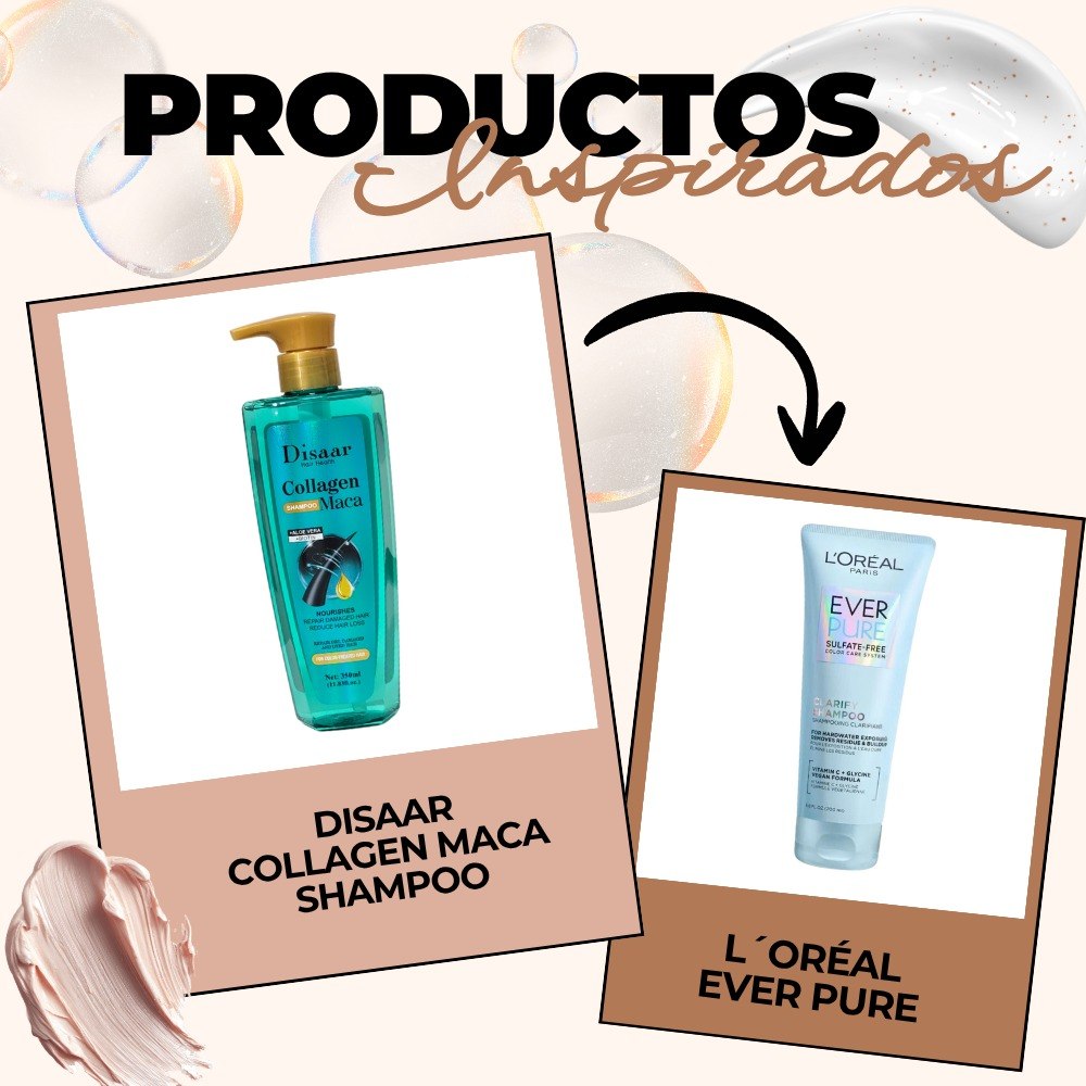 SHAMPOO FORTALECEDOR PARA CABELLO PROCESADO CON COLAGENO Y MACA DISAAR 350ML