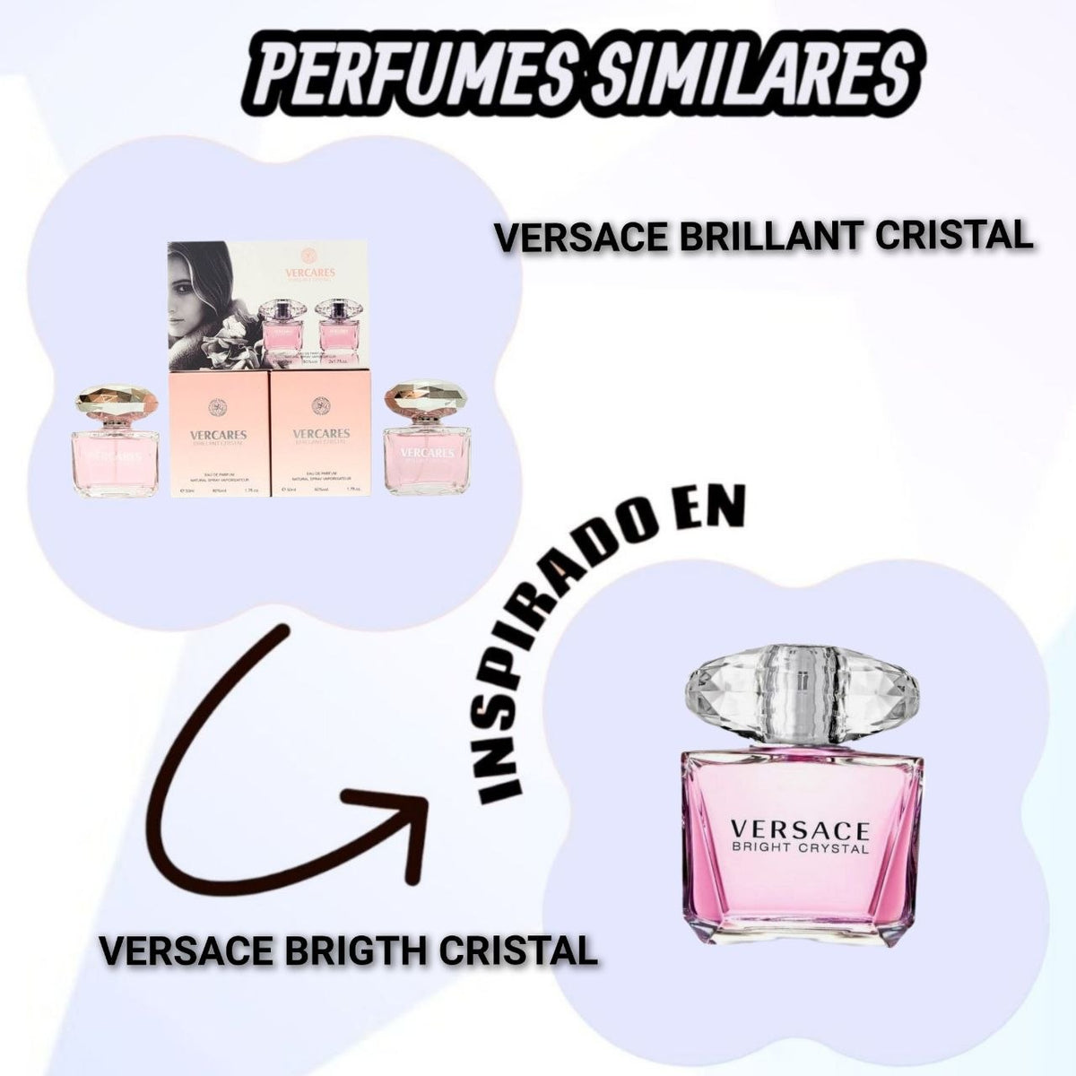 SET VERCARES BRILLANT CRISTAL EDP 50MLX2 (M) (AROMA SIMILAR A VERSACE BRIGHT CRYSTAL)