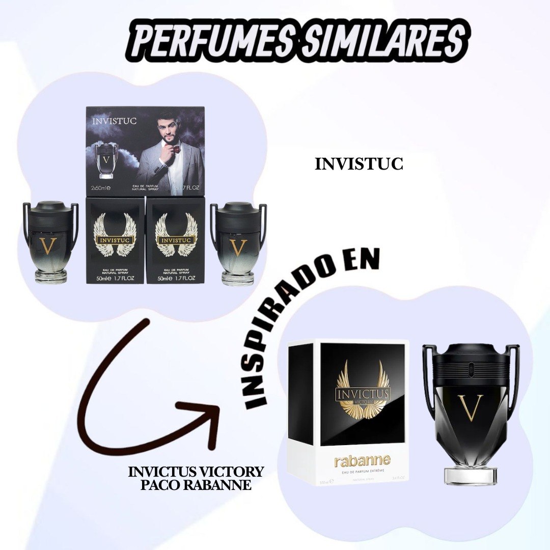 SET INVISTUC EDP 50MLX2 (H) (AROMA SIMILAR A PACO RABANNE INVICTUS VICTORY)