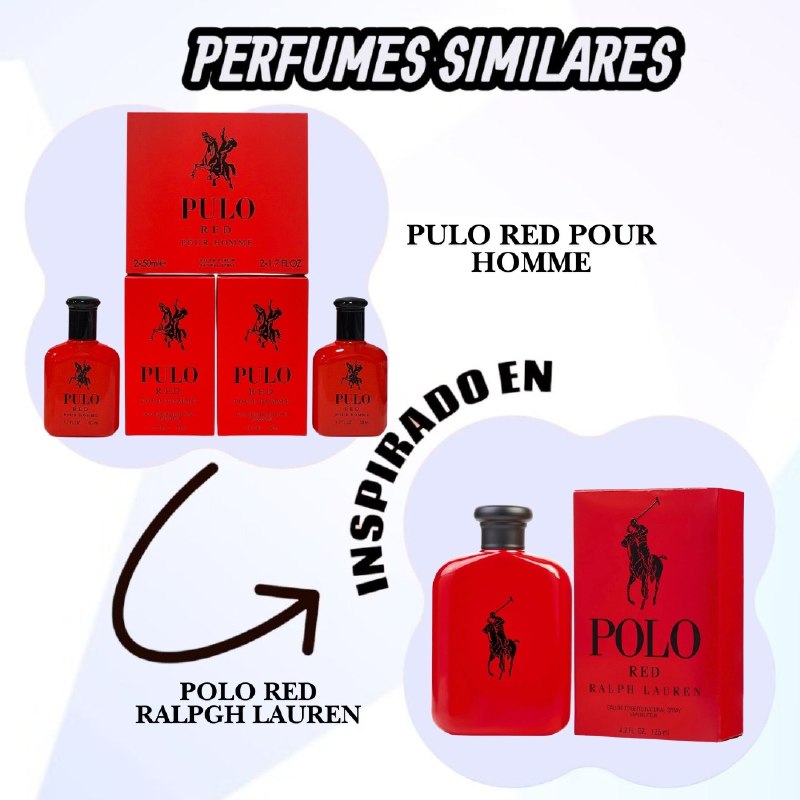 SET PULO RED POUR HOMME EDP 50MLX2 (H) (AROMA SIMILAR A RALPH LAUREN POLO RED)