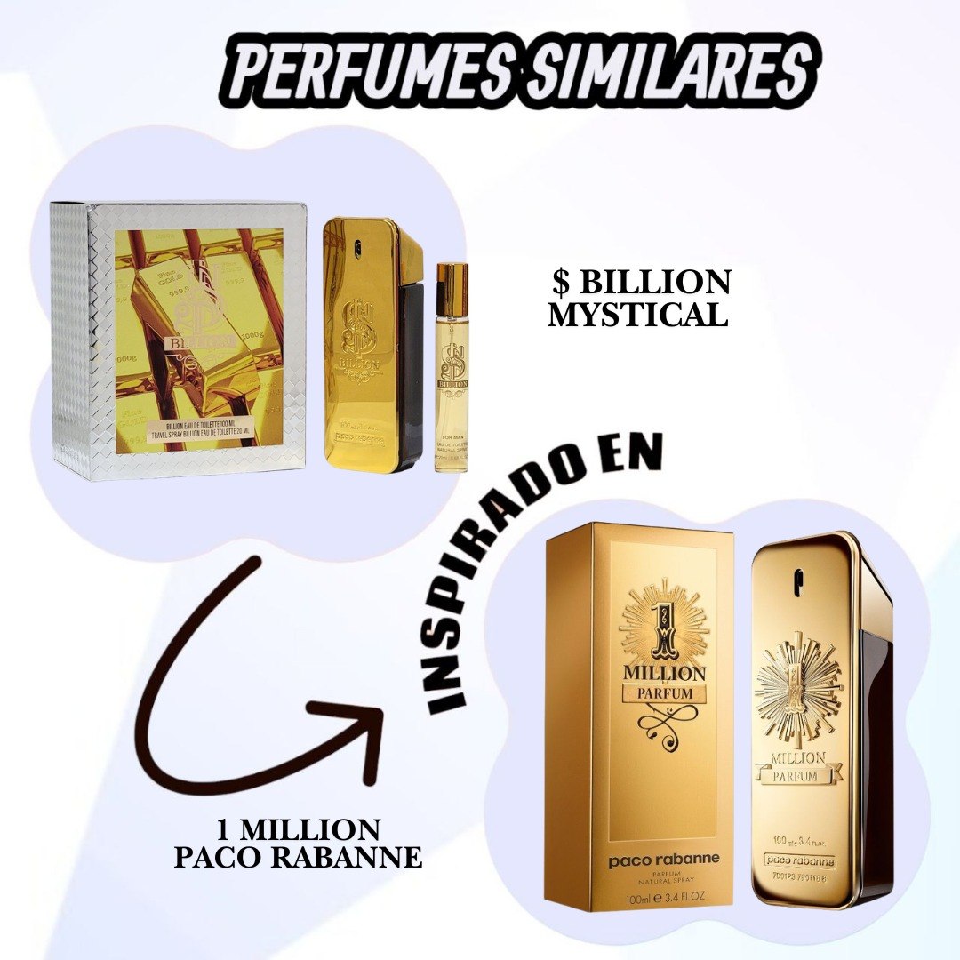 SET MYSTICAL $ BILLION EDT 100ML MINI EDT 20ML (H) (AROMA SIMILAR A PACO RABANNE 1 MILLION)