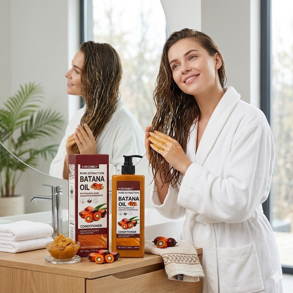 ACONDICIONADOR PARA CRECIMIENTO Y REPARACION CON ACEITE DE BATANA DR. COMELY 500G