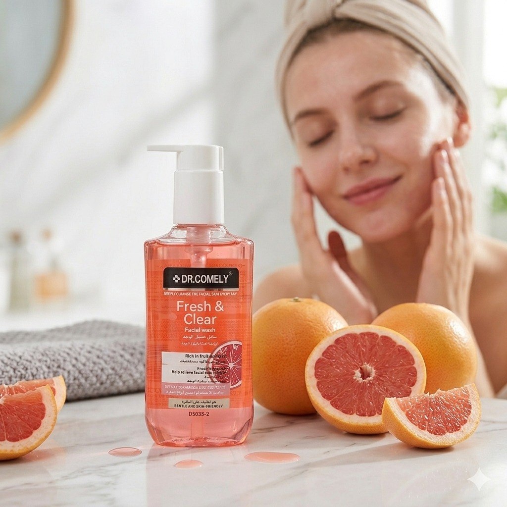 LIMPIADOR FACIAL DIARIO REVITALIZANTE CON EXTRACTO DE FRUTAS NATURALES DR. COMELY 200ML