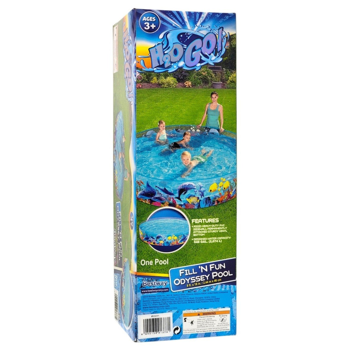 PISCINA ESTRUCTURAL DE PAREDES DE PVC DE ALTA RESISTENCIA Y FONDO DE VINILO BESTWAY 2.4MX46CM