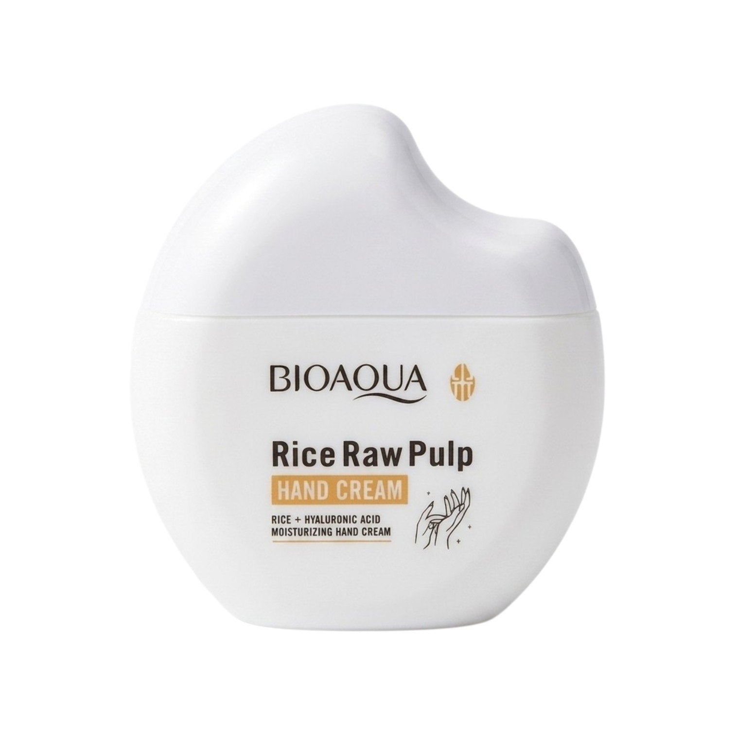 CREMA PARA MANOS HIDRATANTE Y SUAVIZANTE DE EXTRACTO DE PULPA CRUDA DE ARROZ BIOAQUA 60G