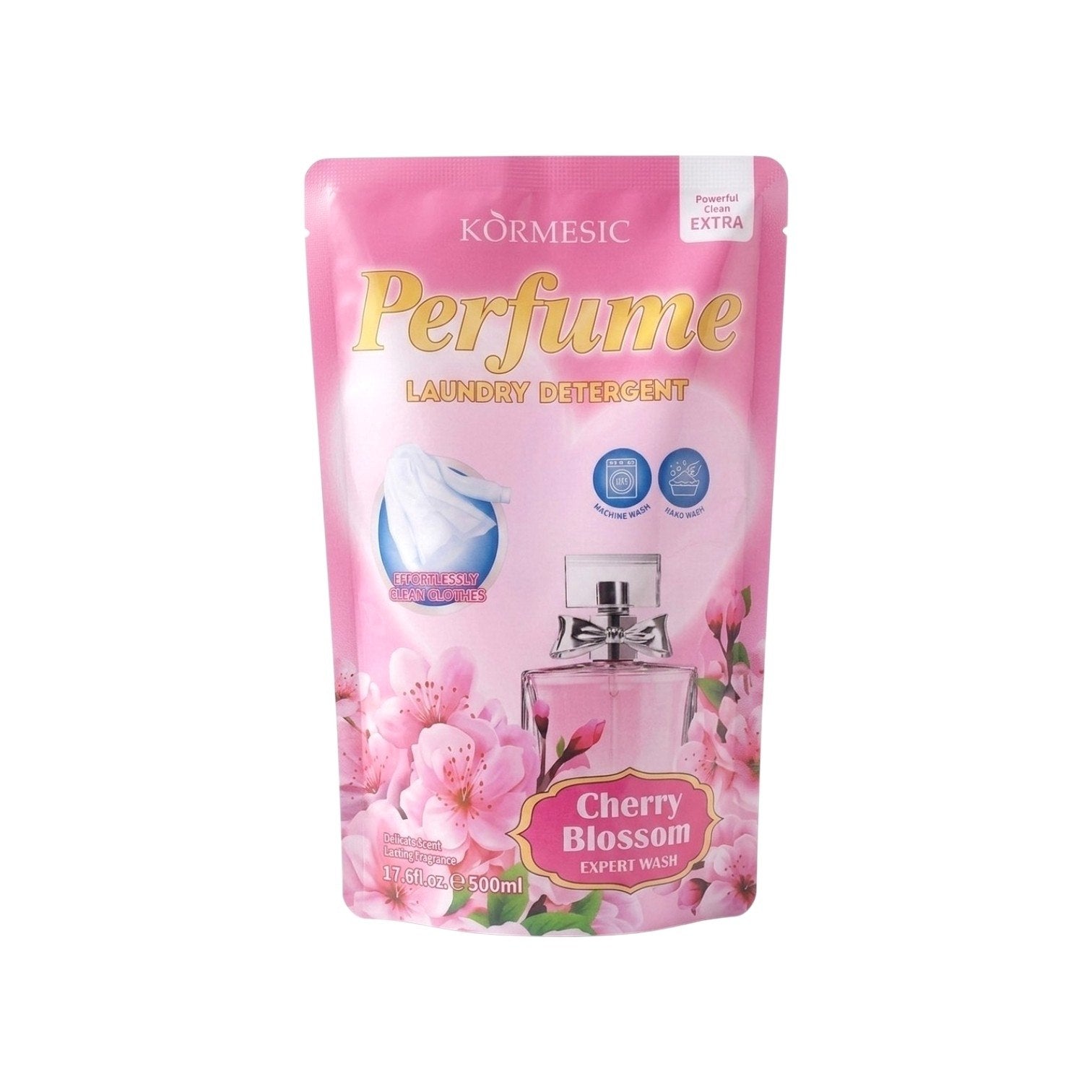 DETERGENTE EN LIQUIDO CON AROMA A FLOR DE CEREZO KORMESIC 500ML