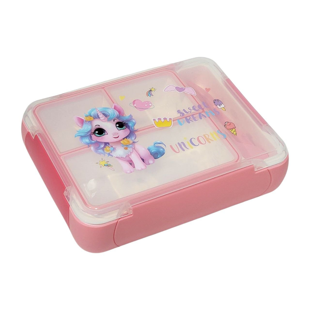RECIPIENTE PANA PARA ALIMENTOS INFANTIL CON SET DE CUBIERTOS 22X17X5CM