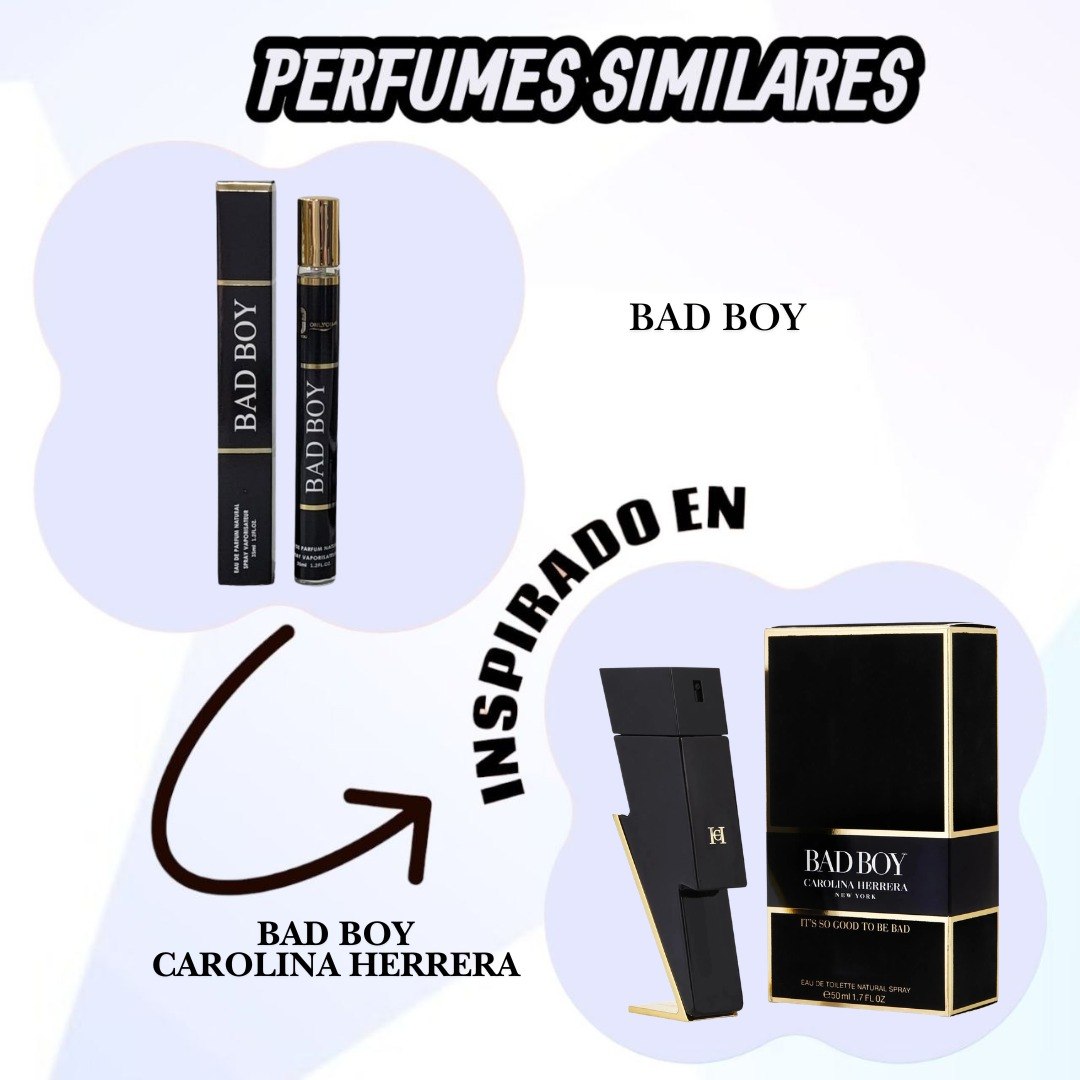 PERFUME EN TUBO PARA HOMBRE BAD BOY 99 EDP 35ML (H) (AROMA SIMILAR A CAROLINA HERRERA BAD BOY)