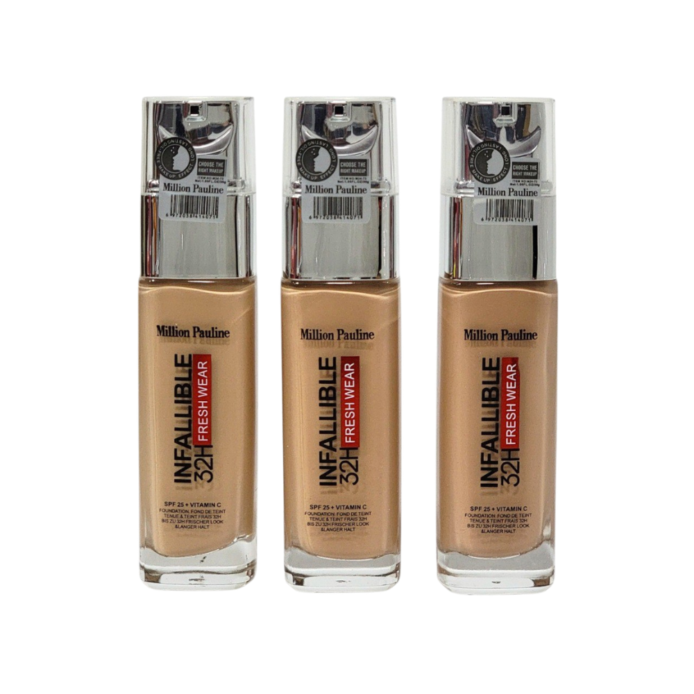 BASE LIQUIDA CON VITAMINA C SPF 25+ MILLION PAULINE 30G (DUPE DE LOREAL)