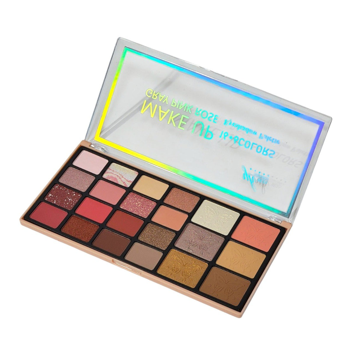 PALETA DE SOMBRAS DE OJOS 22 TONOS GRAY PINK ROSE YH BEJA COSMETICS 48G