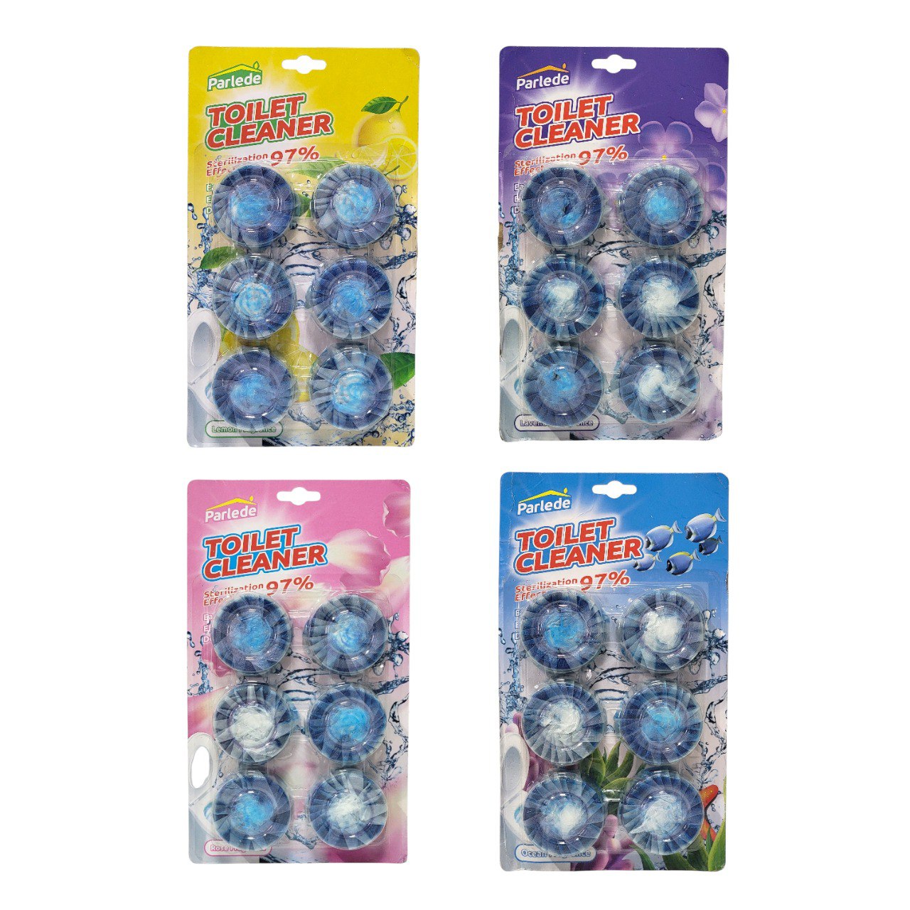 LIMPIADOR DE INODORO EFECTO DE ESTERILIZACIÓN PARLEDE 60G X 6PCS