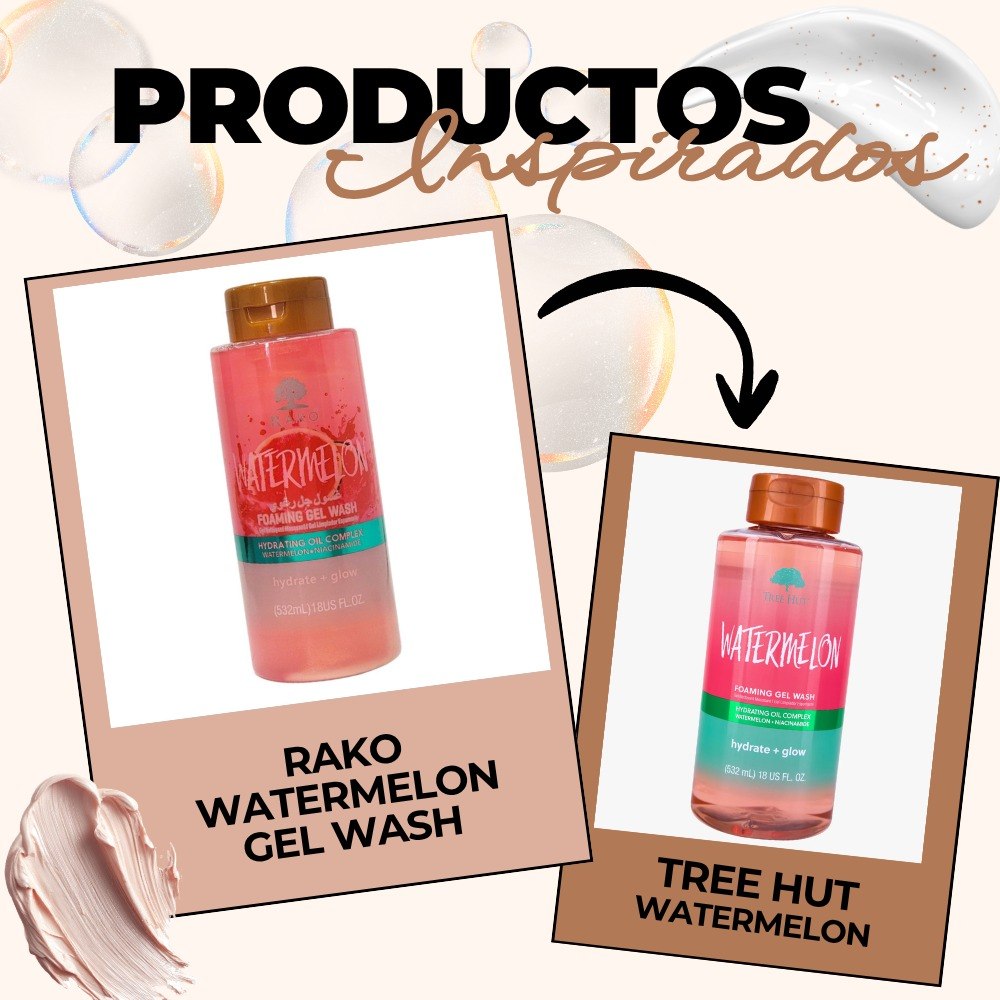 GEL DE DUCHA ESPUMOSO CON EXTRACTO DE SANDIA NIACINAMIDA Y MANTECA DE KARITE RAKO 532ML