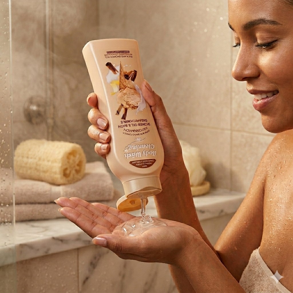 GEL DE DUCHA HIDRATANTE AROMA A LECHE Y CANELA 650ML